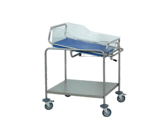 Baby Bassinet with Transparent Crib, IV Rod and Trendelenburg Function - Product Image