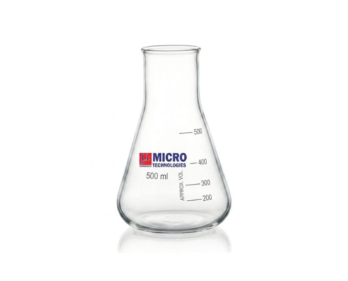 Erlenmeyer Conical Flask Wide Mouth for Easy Filling and Mixing - Product Image