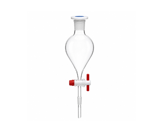 Pear Shape Separating Funnel with PTFE Key Stopcock