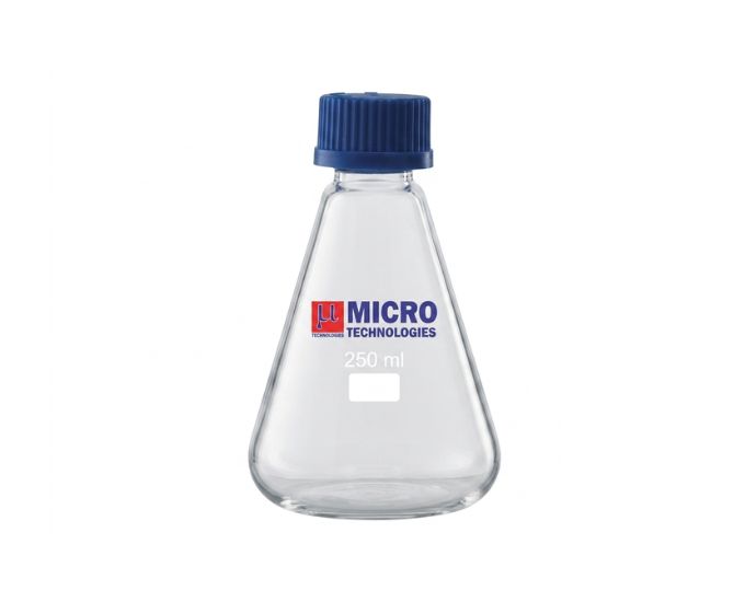 Conical Flask with Screw Cap for Secure Laboratory Mixing and Storage - Product Image