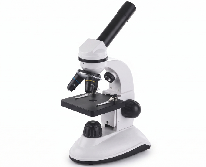 Advanced Monocular Biological Microscope with Mechanical Stage - Product Image