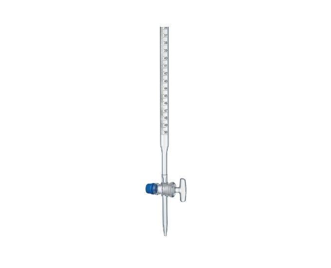 Class B Laboratory Burette with Glass Straight Bore Stopcock for Routine Titration