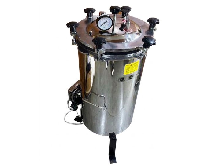 Vertical Double Wall Wing Nut Autoclave 12" × 22" (Economy) (MT-405) - Product Image