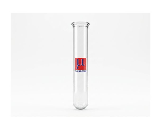 Quartz Test Tube with Rim - Product Image
