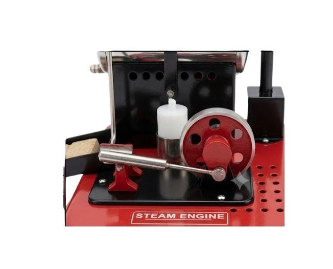 Red Fuel Operated Steam Engine Model - Product Image 3