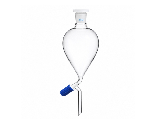 Separating Funnel with PTFE Needle Valve Pear Shape