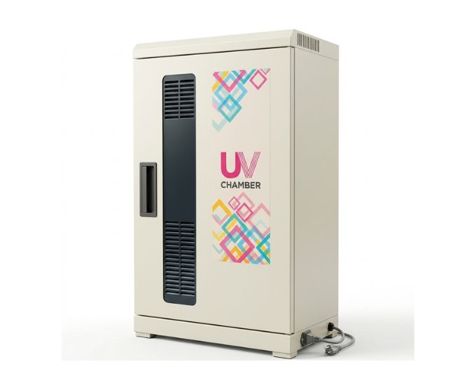 Stainless Steel UV Sterilization Chamber with Multi-Tray Storage for Instruments - Product Image