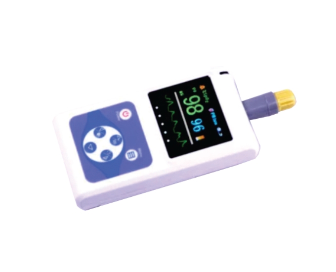 Handheld Pulse Oximeter with Data Storage and External Probe