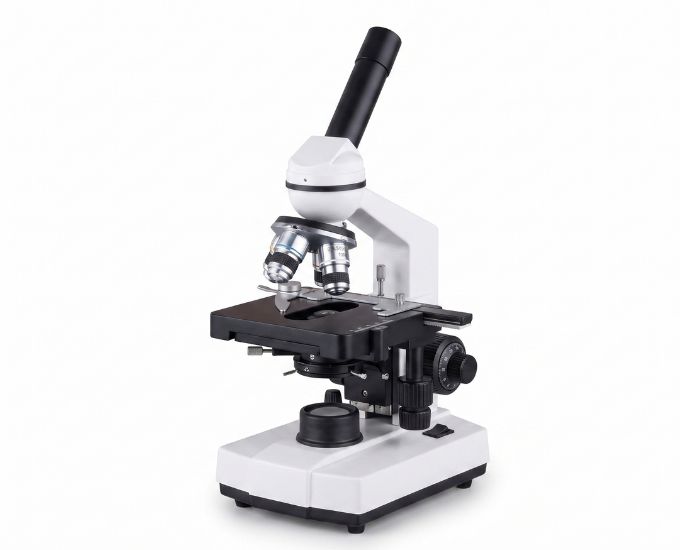 Advanced Monocular Compound Microscope with Oil Immersion