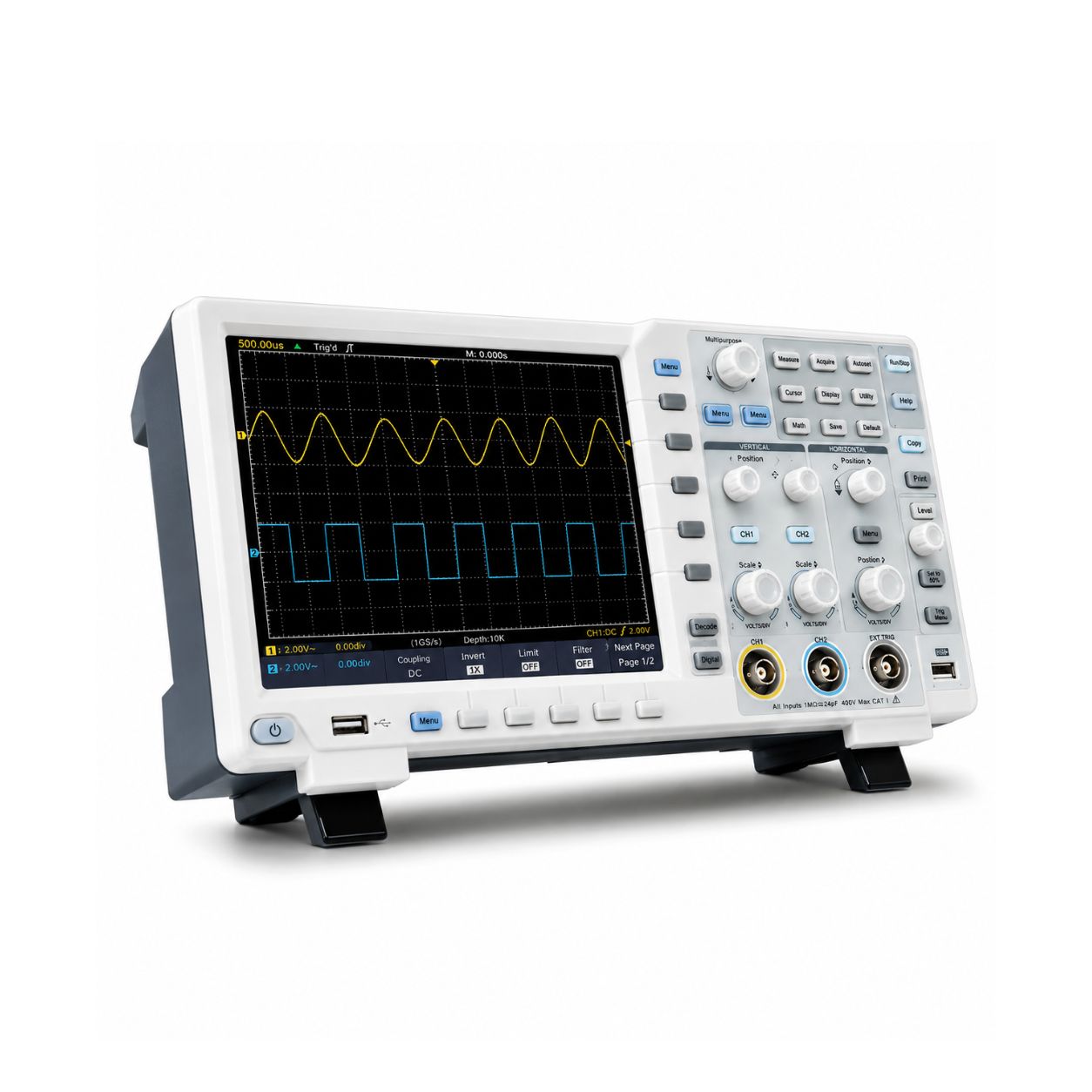 300 MHz Digital Storage Oscilloscope 2 GS/s, 2 Channel