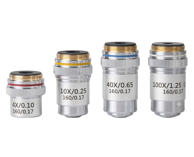 Plan Achromatic Microscope Objectives (MT-MIC002 Series)