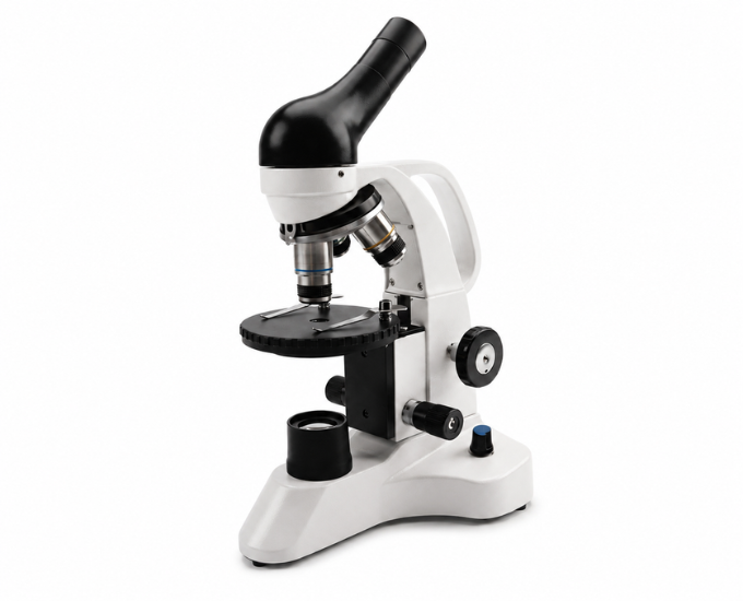 LED Monocular Microscope with Round Stage & Fine Focusing - Product Image