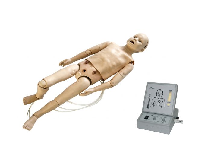 Full Functional 5-Year-Old Child Nursing and CPR Manikin for Pediatric Training - Product Image