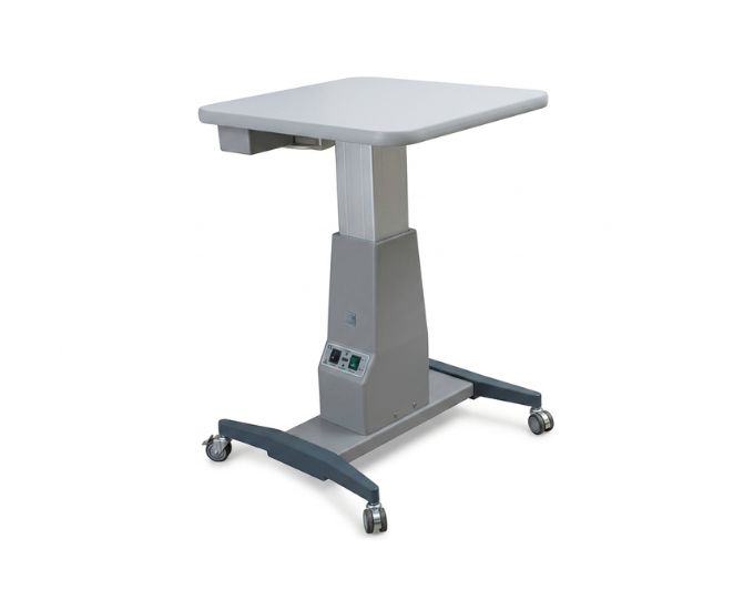 Heavy-Duty Motorized Instrument Table with Adjustable Height for Clinical Use