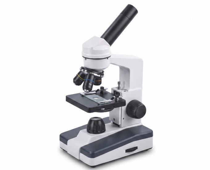 Monocular Laboratory Microscope with Coaxial Fine Focusing - Product Image