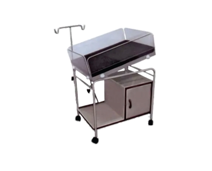 Baby Bassinet with Utility Box, Transparent Crib and IV Rod