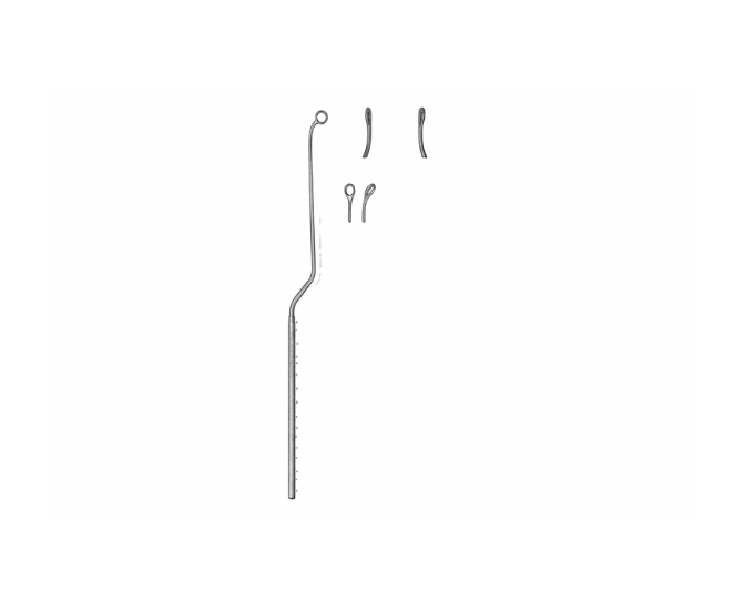 Nicola Curette 21.5 cm Surgical Instrument with Right and Left Cutting - Product Image